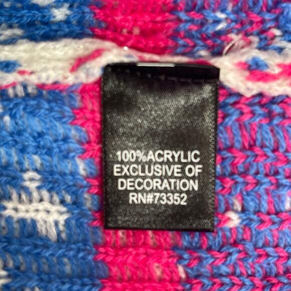 Blizzard Bay Magical Rainbow Unicorn Ugly Christmas Sweater Size XL - Picture 5 of 5